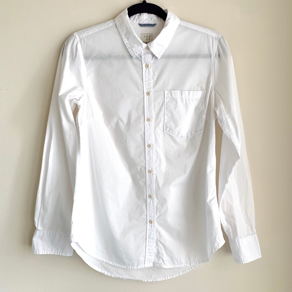 A New Day White Button Up Shirt